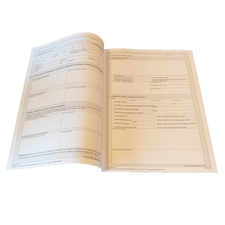 Skema til ansøgning om kørekort P23 - 2024 udgave