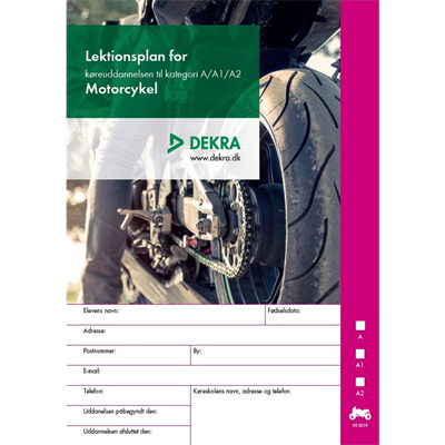 Lektionsplan til motorcykel