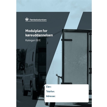 Modulplan til kategori B/E