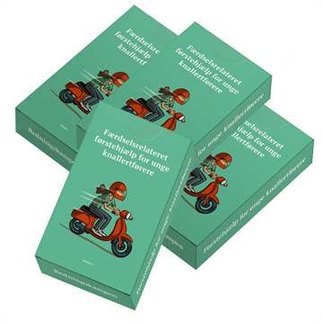 Færdselsrelateret førstehjælp for unge knallertførere - 4 sæt