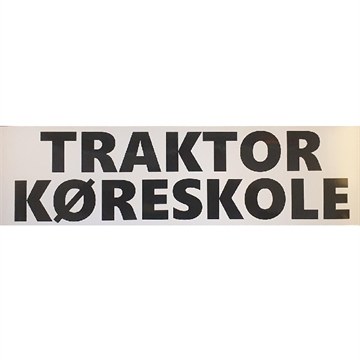 Magnetskilt TRAKTOR KØRESKOLE