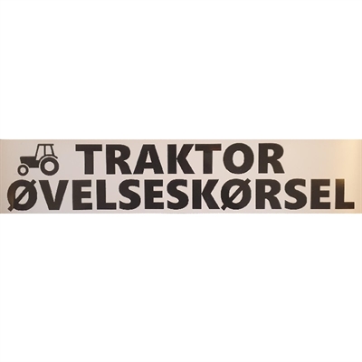 Magnetskilt TRAKTOR ØVELSESKØRSEL