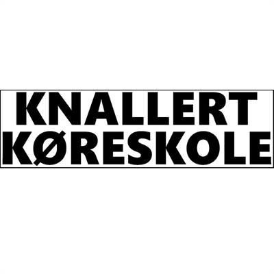 Knallertkøreskoleskilt