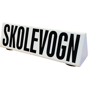 Tagskilt til Skolevogn model B