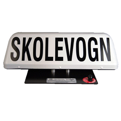 Tagskilt til Skolevogn model A