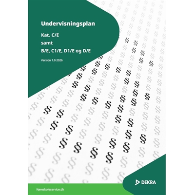 Undervisningsplan til påhængskøretøjer