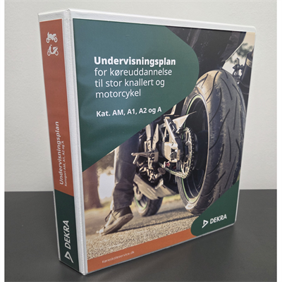 Ringbind til undervisningsplan til motorcykel